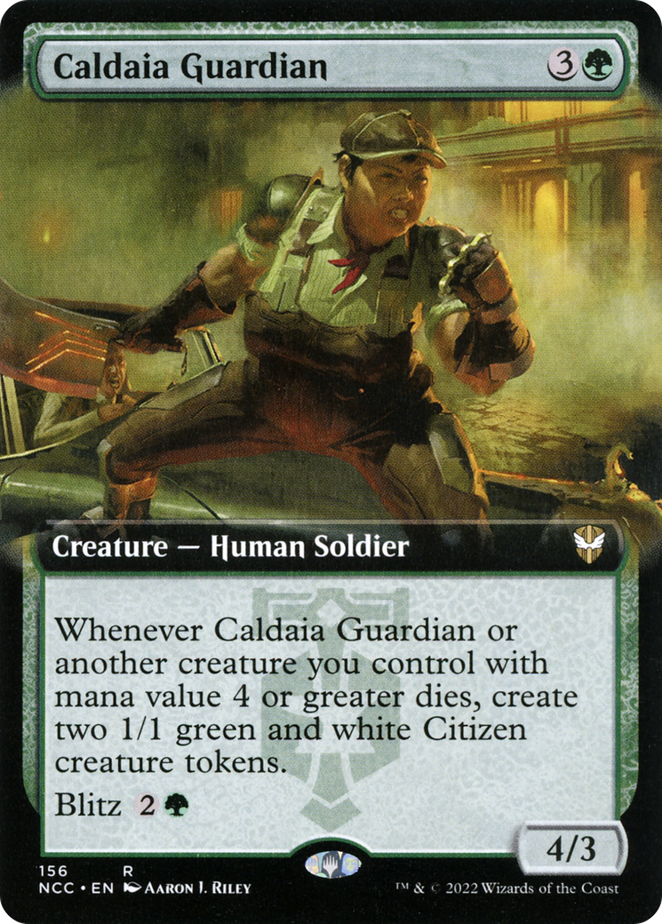 Caldaia Guardian (NCC-156) - New Capenna Commander: (Extended Art) - Premium MTG Single from Wizards of the Coast - Just $0.30! Shop now at Game Crave Tournament Store