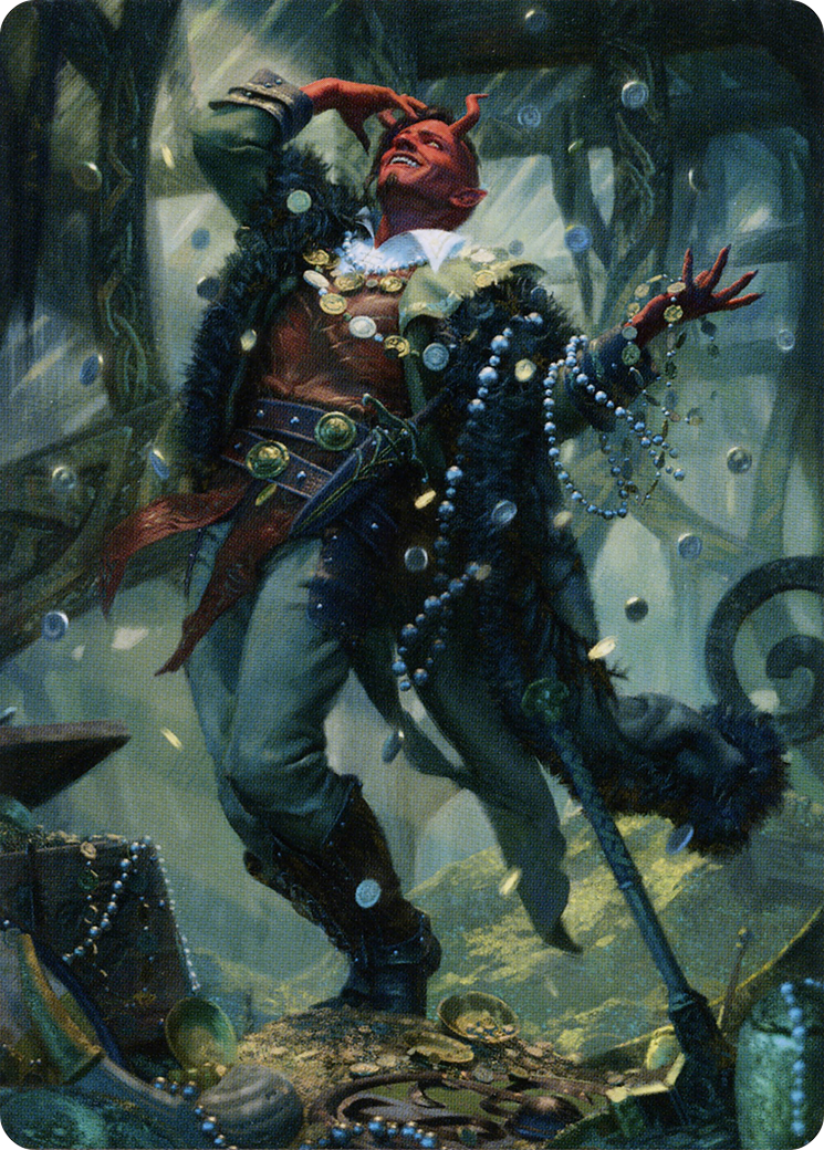 Tibalt, Cosmic Impostor // Tibalt, Cosmic Impostor (AKHM-067) - Kaldheim Art Series (Borderless) - Premium MTG Single from Wizards of the Coast - Just $0! Shop now at Game Crave Tournament Store