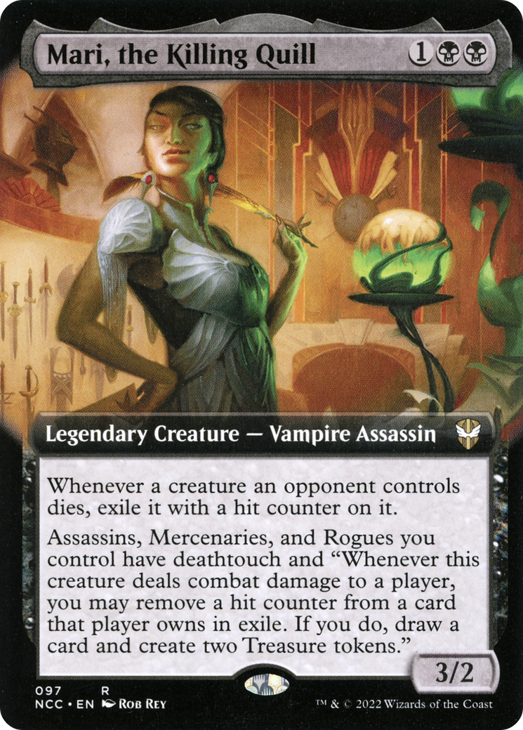 Mari, the Killing Quill (NCC-097) - New Capenna Commander: (Extended Art) - Premium MTG Single from Wizards of the Coast - Just $3.85! Shop now at Game Crave Tournament Store
