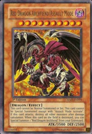 Red Dragon Archfiend/Assault Mode (CRMS-EN004) - Crimson Crisis 1st Edition - Premium Yugioh Single from Konami - Just $9.95! Shop now at Game Crave Tournament Store
