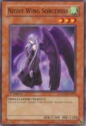 Night Wing Sorceress (CRMS-EN025) - Crimson Crisis Unlimited - Premium Yugioh Single from Konami - Just $0.25! Shop now at Game Crave Tournament Store