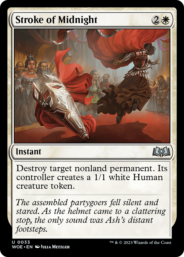Stroke of Midnight (WOE-033) - Wilds of Eldraine Foil - Premium MTG Single from Wizards of the Coast - Just $0.12! Shop now at Game Crave Tournament Store