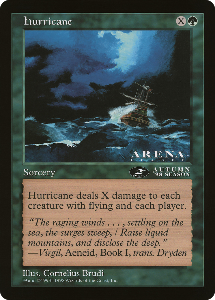 Hurricane (OLEP-058) - Oversized League Prizes - Premium MTG Single from Wizards of the Coast - Just $0! Shop now at Game Crave Tournament Store