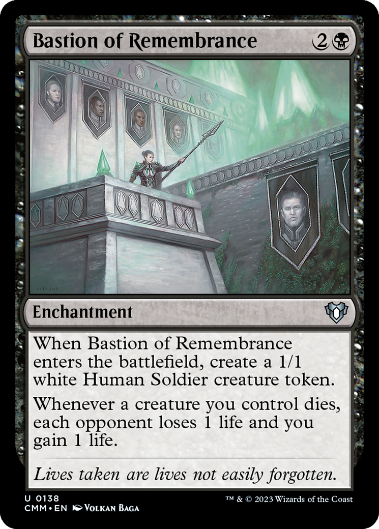 Bastion of Remembrance (CMM-138) - Commander Masters Foil - Premium MTG Single from Wizards of the Coast - Just $0.43! Shop now at Game Crave Tournament Store