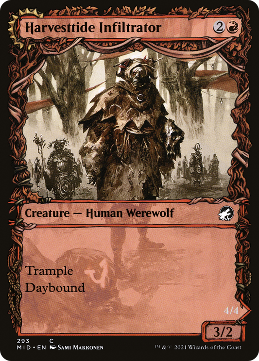 Harvesttide Infiltrator // Harvesttide Assailant (MID-293) - Innistrad: Midnight Hunt: (Showcase, Double Faced Transform) - Premium MTG Single from Wizards of the Coast - Just $0.08! Shop now at Game Crave Tournament Store