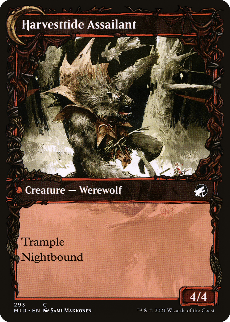 Harvesttide Infiltrator // Harvesttide Assailant (MID-293) - Innistrad: Midnight Hunt: (Showcase, Double Faced Transform) - Premium MTG Single from Wizards of the Coast - Just $0.08! Shop now at Game Crave Tournament Store