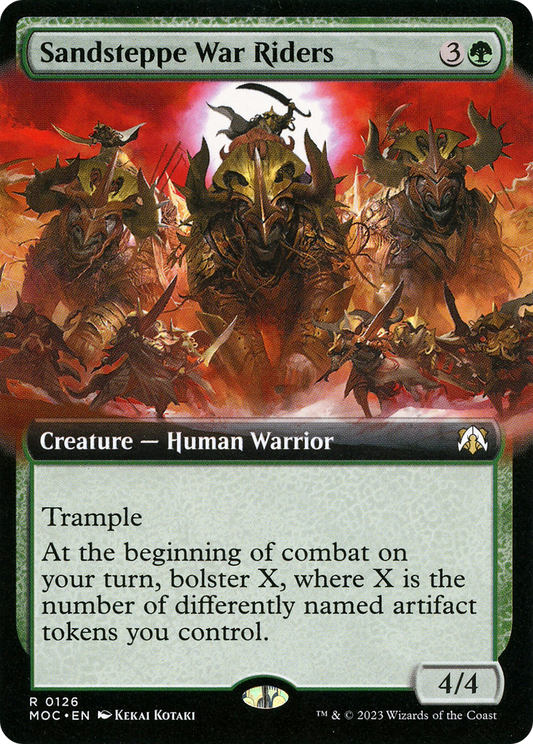 Sandsteppe War Riders (MOC-126) - March of the Machine Commander: (Extended Art) - Premium MTG Single from Wizards of the Coast - Just $0.08! Shop now at Game Crave Tournament Store
