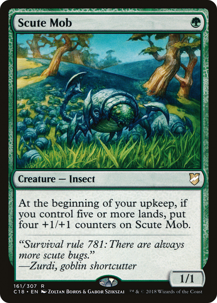 Scute Mob (C18-161) - Commander 2018 - Premium MTG Single from Wizards of the Coast - Just $0.60! Shop now at Game Crave Tournament Store