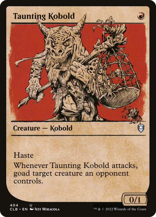 Taunting Kobold (CLB-404) - Commander Legends: Battle for Baldur's Gate: (Showcase) - Premium MTG Single from Wizards of the Coast - Just $0.08! Shop now at Game Crave Tournament Store