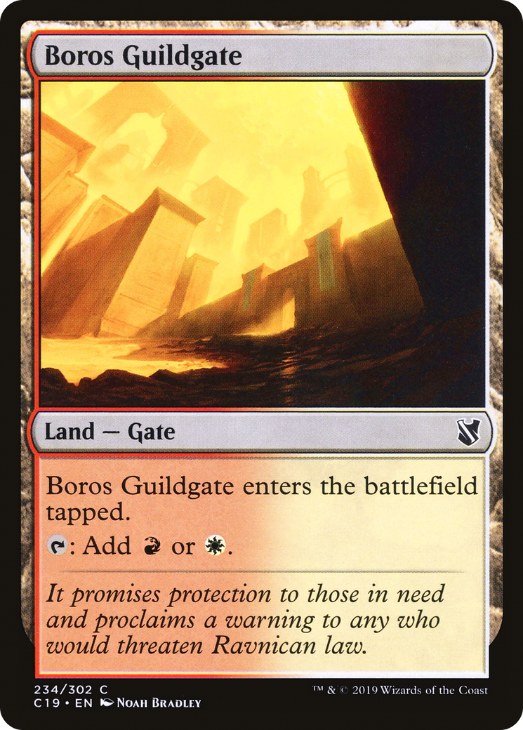 Boros Guildgate (C19-234) - Commander 2019 - Premium MTG Single from Wizards of the Coast - Just $0.08! Shop now at Game Crave Tournament Store