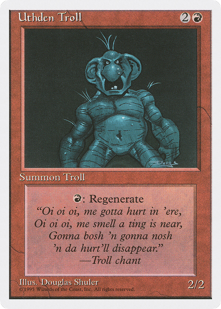 Uthden Troll (4ED-228) - Fourth Edition - Premium MTG Single from Wizards of the Coast - Just $0.25! Shop now at Game Crave Tournament Store