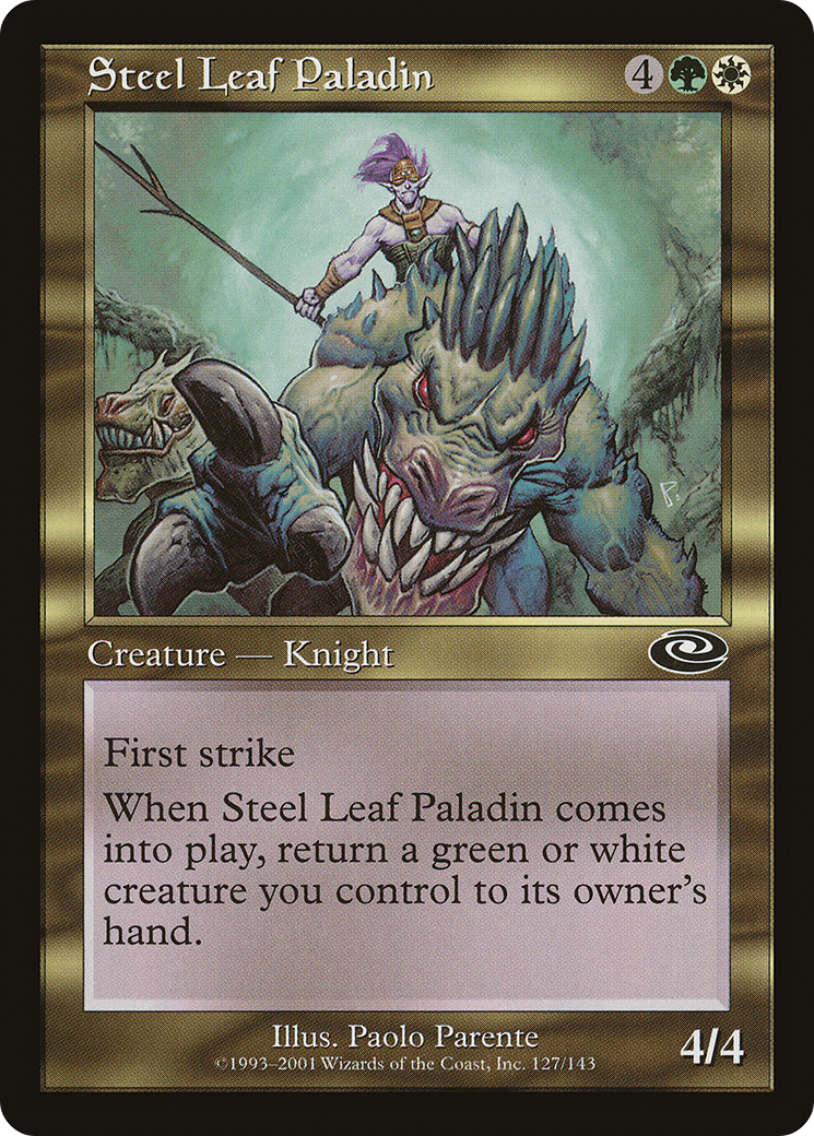 Steel Leaf Paladin (PLS-127) - Planeshift - Premium MTG Single from Wizards of the Coast - Just $0.25! Shop now at Game Crave Tournament Store