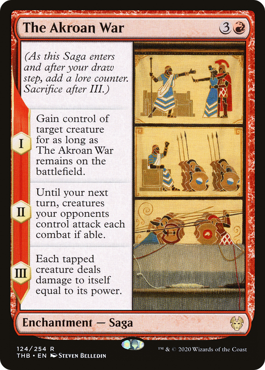 The Akroan War (THB-124) - Theros Beyond Death Foil - Premium MTG Single from Wizards of the Coast - Just $0.14! Shop now at Game Crave Tournament Store