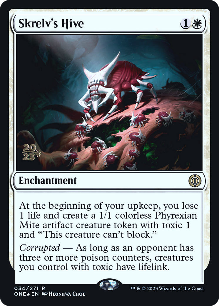 Skrelv's Hive (PONE-34S) - Phyrexia: All Will Be One Promos Foil - Premium MTG Single from Wizards of the Coast - Just $1.26! Shop now at Game Crave Tournament Store