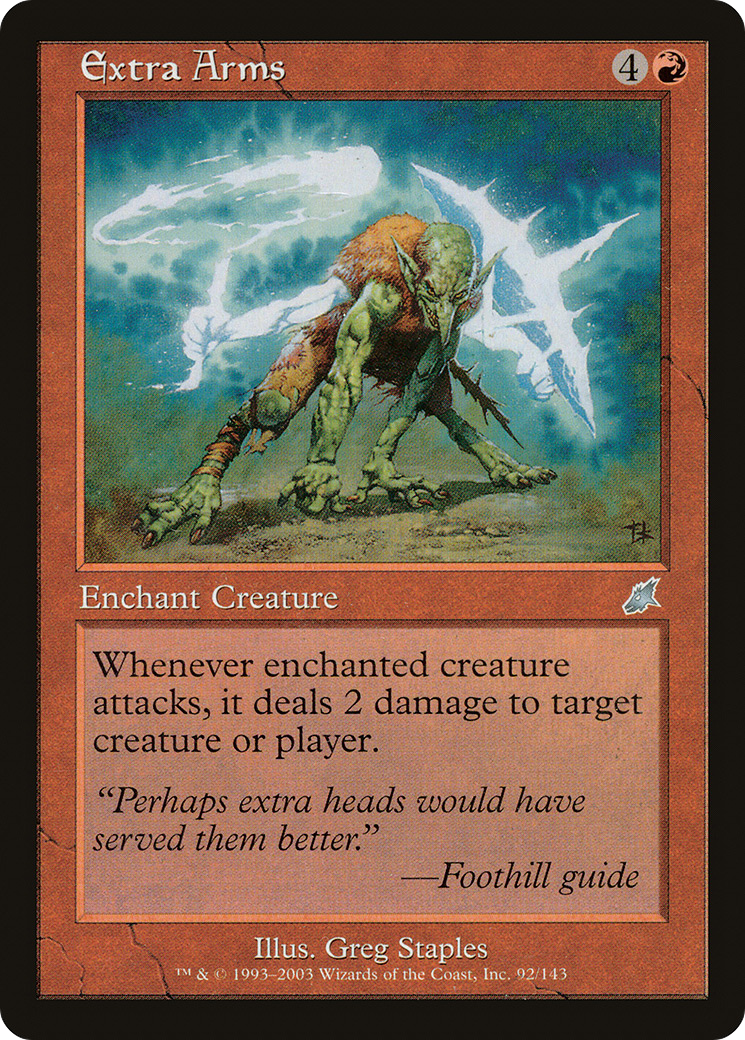 Extra Arms (SCG-092) - Scourge - Premium MTG Single from Wizards of the Coast - Just $0.08! Shop now at Game Crave Tournament Store