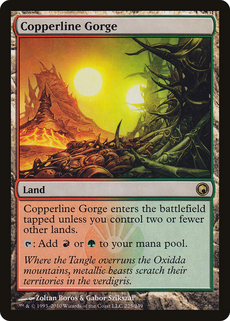 Copperline Gorge (SOM-225) - Scars of Mirrodin Foil - Premium MTG Single from Wizards of the Coast - Just $1.88! Shop now at Game Crave Tournament Store