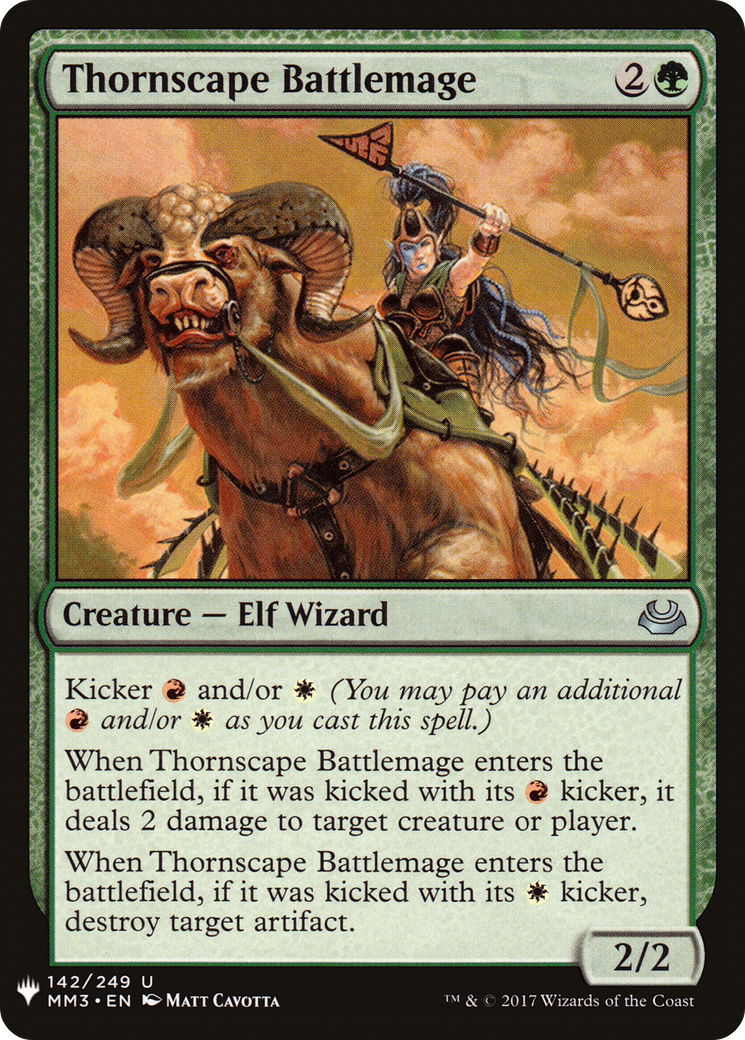 Thornscape Battlemage (MB1-1354) - Mystery Booster - Premium MTG Single from Wizards of the Coast - Just $0.04! Shop now at Game Crave Tournament Store