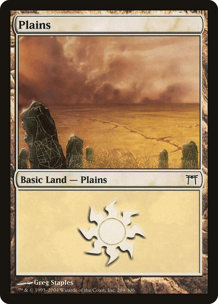 Plains (CHK-289) - Champions of Kamigawa - Premium MTG Single from Wizards of the Coast - Just $0.08! Shop now at Game Crave Tournament Store