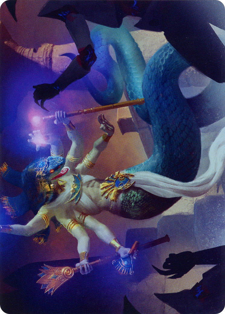 Imoti, Celebrant of Bounty // Imoti, Celebrant of Bounty (AMOM-079) - March of the Machine Art Series (Borderless) Foil - Premium MTG Single from Wizards of the Coast - Just $0! Shop now at Game Crave Tournament Store
