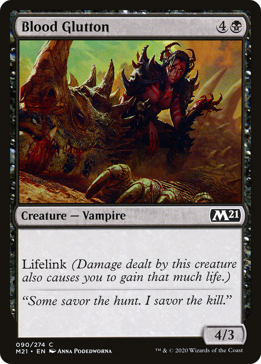 Blood Glutton (M21-090) - Core Set 2021 - Premium MTG Single from Wizards of the Coast - Just $0.25! Shop now at Game Crave Tournament Store
