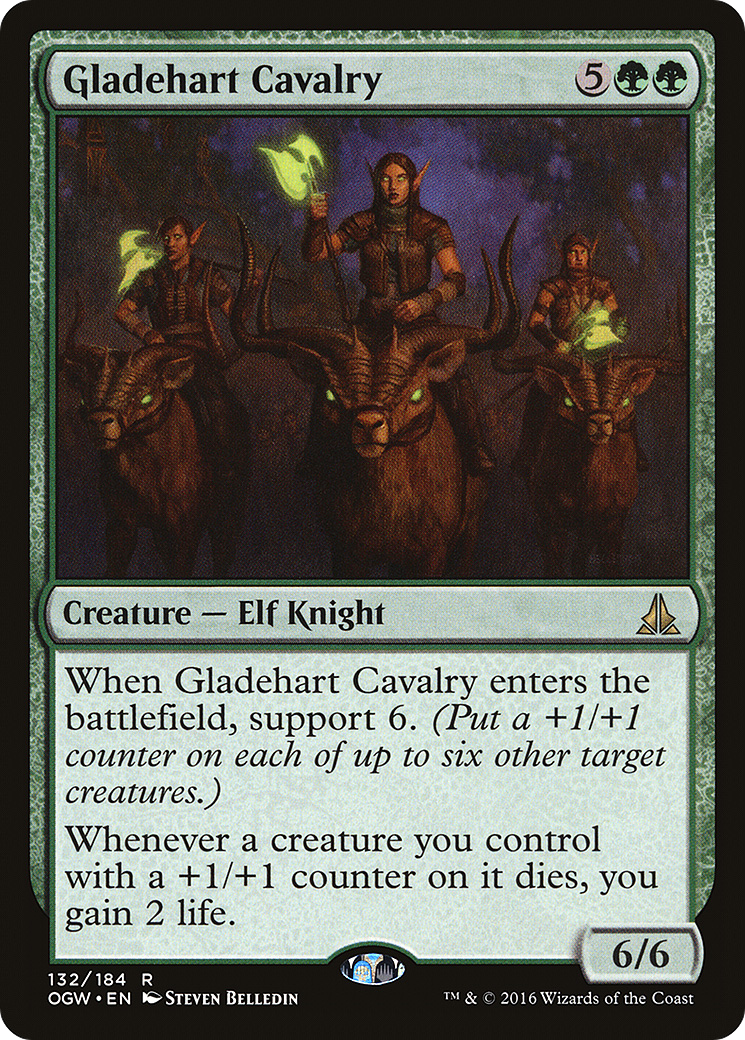 Gladehart Cavalry (OGW-132) - Oath of the Gatewatch Foil - Premium MTG Single from Wizards of the Coast - Just $0.25! Shop now at Game Crave Tournament Store