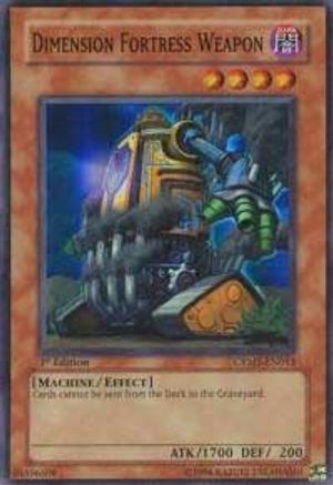 Dimension Fortress Weapon (CRMS-EN033) - Crimson Crisis 1st Edition - Premium Yugioh Single from Konami - Just $0.57! Shop now at Game Crave Tournament Store