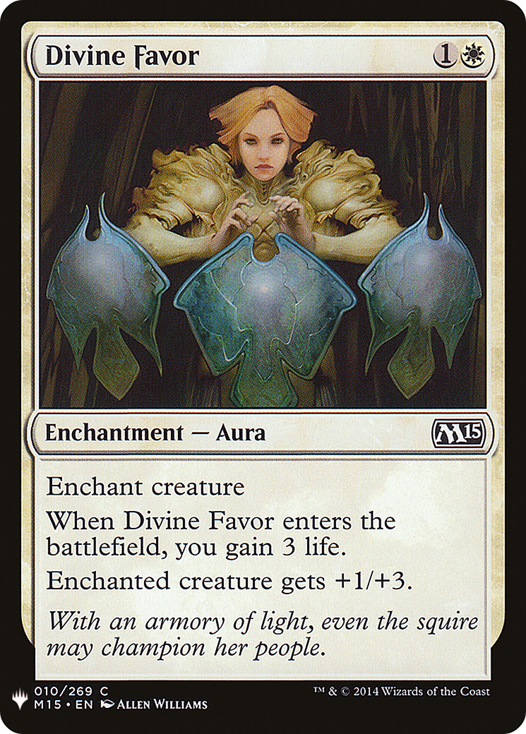 Divine Favor (MB1-080) - Mystery Booster - Premium MTG Single from Wizards of the Coast - Just $0.25! Shop now at Game Crave Tournament Store