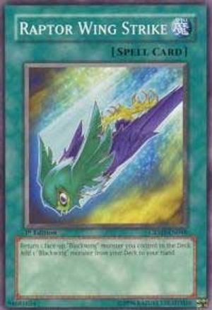 Raptor Wing Strike (CRMS-EN048) - Crimson Crisis 1st Edition - Premium Yugioh Single from Konami - Just $0.25! Shop now at Game Crave Tournament Store
