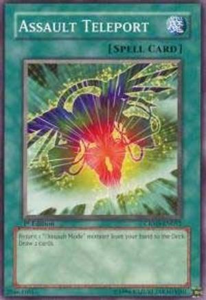 Assault Teleport (CRMS-EN052) - Crimson Crisis Unlimited - Premium Yugioh Single from Konami - Just $0.26! Shop now at Game Crave Tournament Store