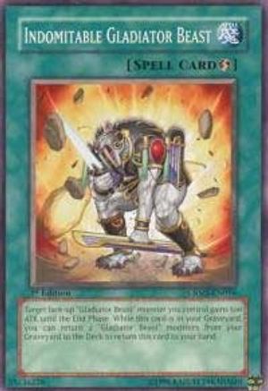 Indomitable Gladiator Beast (CRMS-EN056) - Crimson Crisis 1st Edition - Premium Yugioh Single from Konami - Just $0.41! Shop now at Game Crave Tournament Store