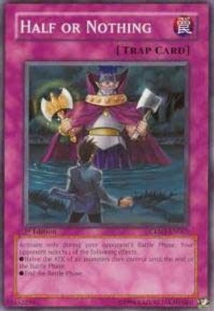 Half or Nothing (CRMS-EN067) - Crimson Crisis 1st Edition - Premium Yugioh Single from Konami - Just $0.25! Shop now at Game Crave Tournament Store