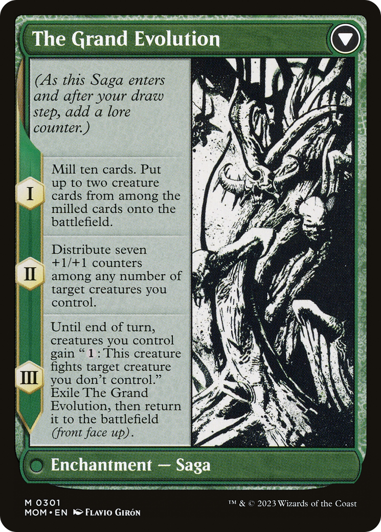 Vorinclex // The Grand Evolution (MOM-301) - March of the Machine: (Showcase) (Borderless) Foil - Premium MTG Single from Wizards of the Coast - Just $1.73! Shop now at Game Crave Tournament Store