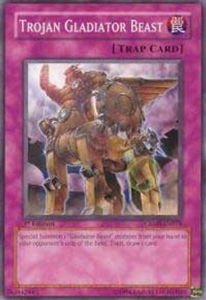 Trojan Gladiator Beast (CRMS-EN078) - Crimson Crisis 1st Edition - Premium Yugioh Single from Konami - Just $0.25! Shop now at Game Crave Tournament Store