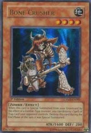 Bone Crusher (CRMS-EN083) - Crimson Crisis 1st Edition - Premium Yugioh Single from Konami - Just $0.42! Shop now at Game Crave Tournament Store