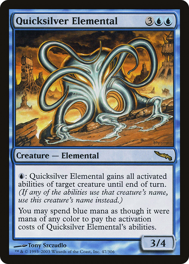Quicksilver Elemental (MRD-047) - Mirrodin - Premium MTG Single from Wizards of the Coast - Just $28.70! Shop now at Game Crave Tournament Store
