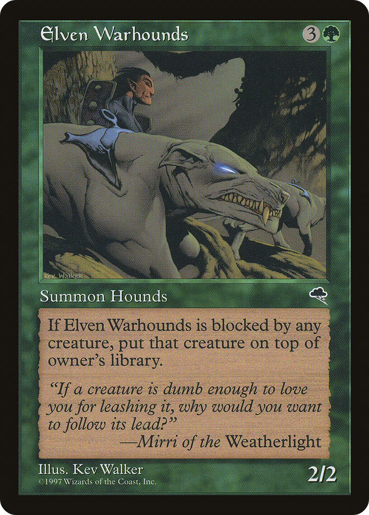 Elven Warhounds (TMP-225) - Tempest - Premium MTG Single from Wizards of the Coast - Just $0.13! Shop now at Game Crave Tournament Store