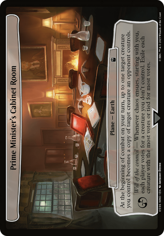 Prime Minister's Cabinet Room (WHO-596) - Doctor Who - Premium MTG Single from Wizards of the Coast - Just $0.08! Shop now at Game Crave Tournament Store