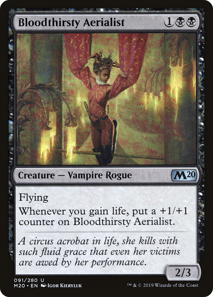 Bloodthirsty Aerialist (M20-091) - Core Set 2020 - Premium MTG Single from Wizards of the Coast - Just $0.08! Shop now at Game Crave Tournament Store