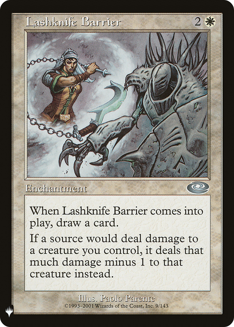 Lashknife Barrier (MB1-157) - Mystery Booster - Premium MTG Single from Wizards of the Coast - Just $0.08! Shop now at Game Crave Tournament Store