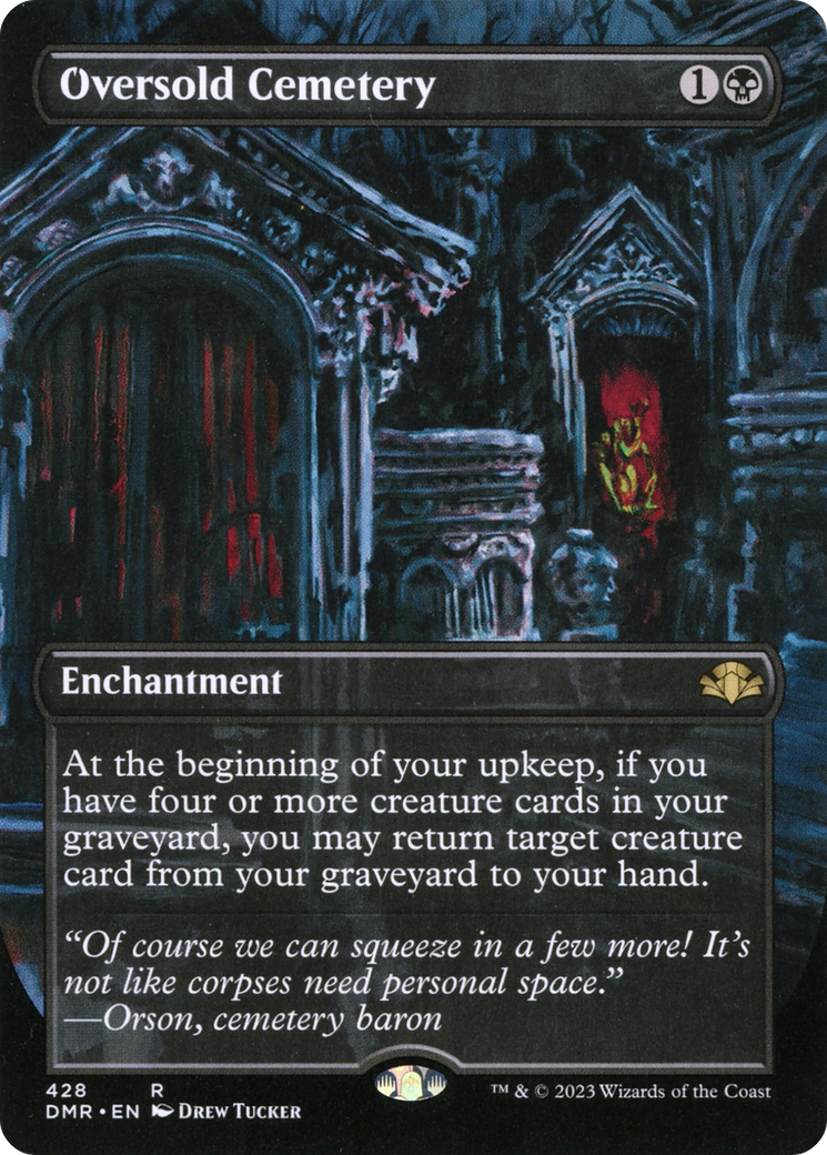 Oversold Cemetery (DMR-428) - Dominaria Remastered (Borderless) - Premium MTG Single from Wizards of the Coast - Just $0.18! Shop now at Game Crave Tournament Store