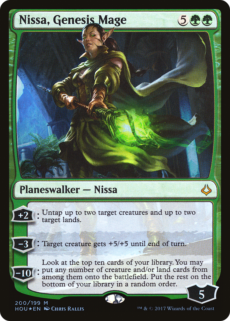 Nissa, Genesis Mage (HOU-200) - Hour of Devastation Foil - Premium MTG Single from Wizards of the Coast - Just $0.42! Shop now at Game Crave Tournament Store