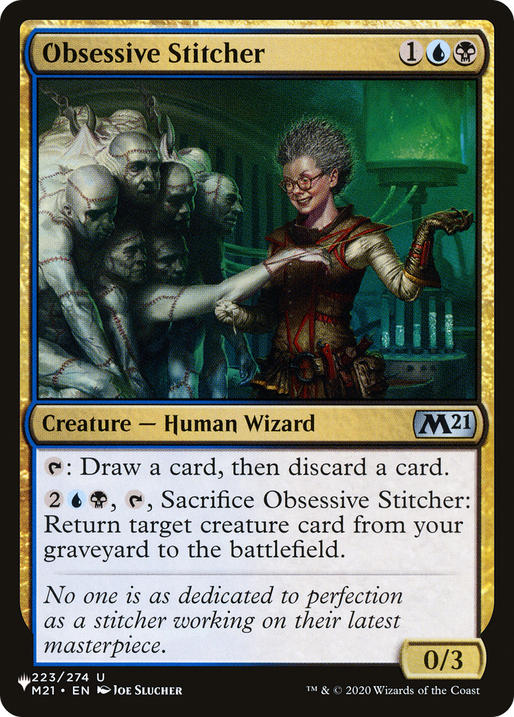 Obsessive Stitcher (PLIST-443) - The List - Premium MTG Single from Wizards of the Coast - Just $0.08! Shop now at Game Crave Tournament Store