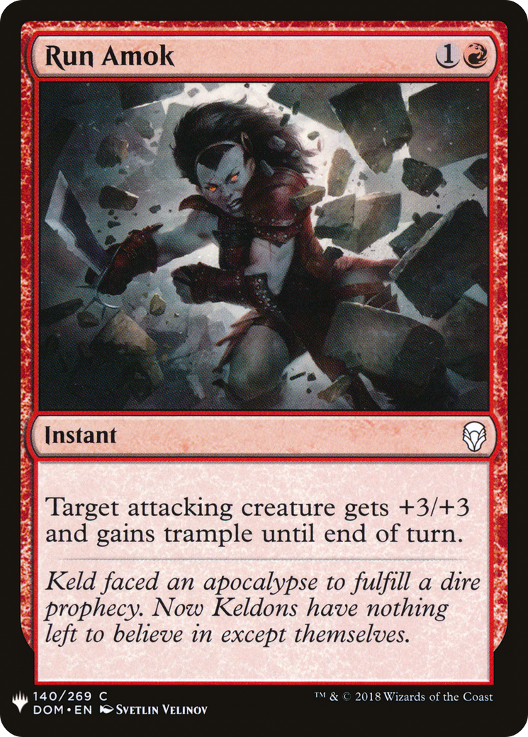Run Amok (MB1-1047) - Mystery Booster - Premium MTG Single from Wizards of the Coast - Just $0.25! Shop now at Game Crave Tournament Store
