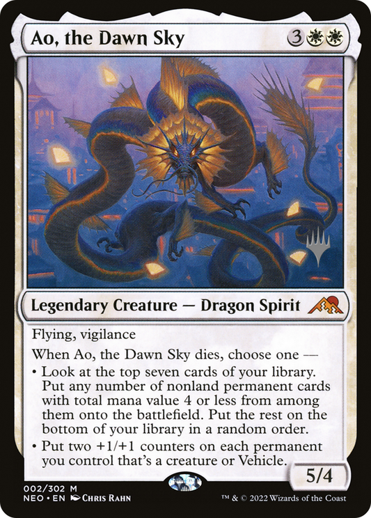 Ao, the Dawn Sky (PNEO-02P) - Kamigawa: Neon Dynasty Promos - Premium MTG Single from Wizards of the Coast - Just $0.38! Shop now at Game Crave Tournament Store