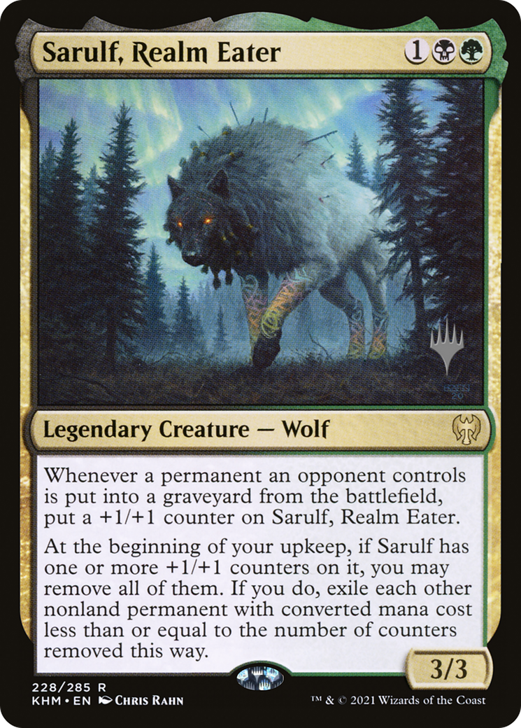 Sarulf, Realm Eater (PKHM-228P) - Kaldheim Promos Foil - Premium MTG Single from Wizards of the Coast - Just $0.53! Shop now at Game Crave Tournament Store
