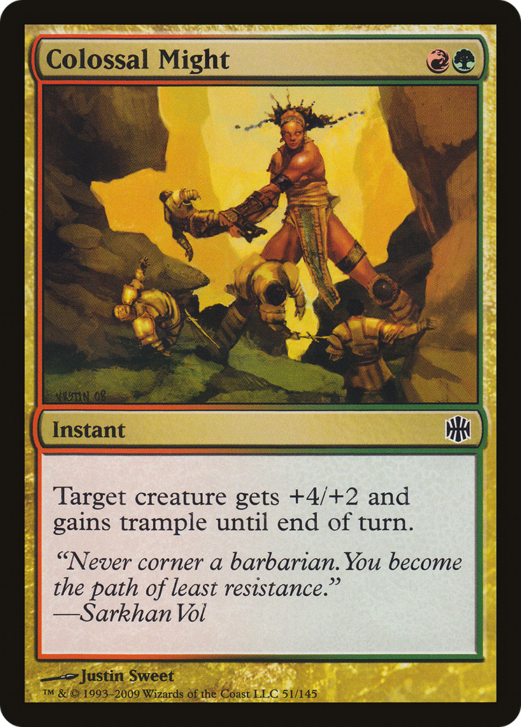 Colossal Might (ARB-051) - Alara Reborn Foil - Premium MTG Single from Wizards of the Coast - Just $0.62! Shop now at Game Crave Tournament Store