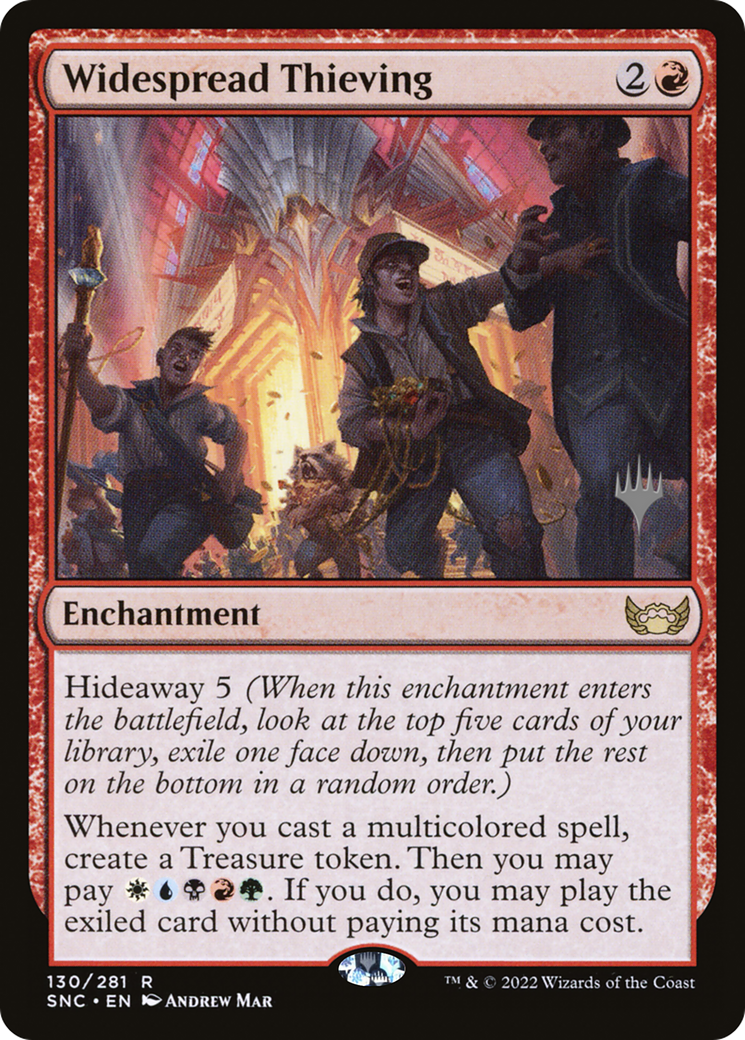 Widespread Thieving (PSNC-130P) - Streets of New Capenna Promos - Premium MTG Single from Wizards of the Coast - Just $0.08! Shop now at Game Crave Tournament Store