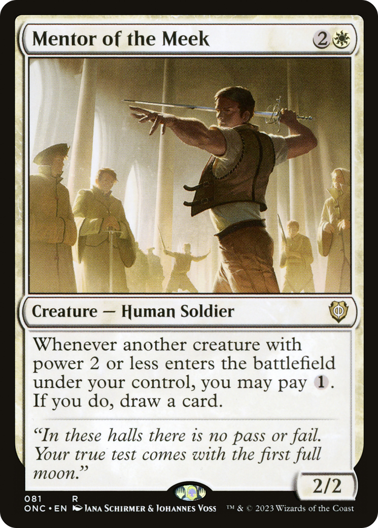 Mentor of the Meek (ONC-081) - Phyrexia: All Will Be One Commander - Premium MTG Single from Wizards of the Coast - Just $0.08! Shop now at Game Crave Tournament Store