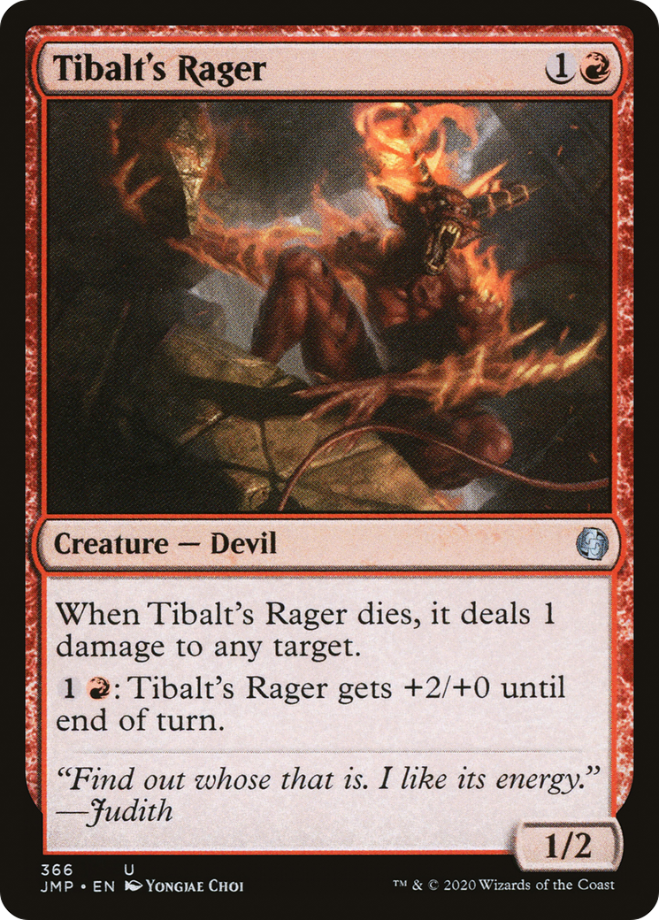 Tibalt's Rager (JMP-366) - Jumpstart - Premium MTG Single from Wizards of the Coast - Just $0.25! Shop now at Game Crave Tournament Store