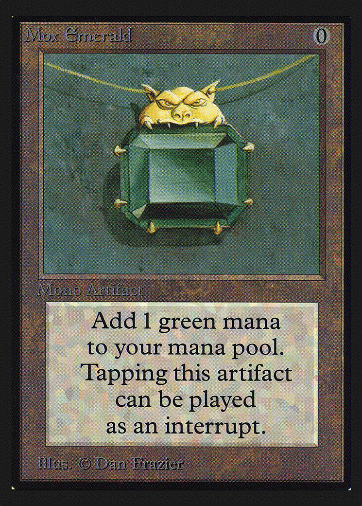Mox Emerald (CED-262) - Collectors' Edition - Premium MTG Single from Wizards of the Coast - Just $480! Shop now at Game Crave Tournament Store